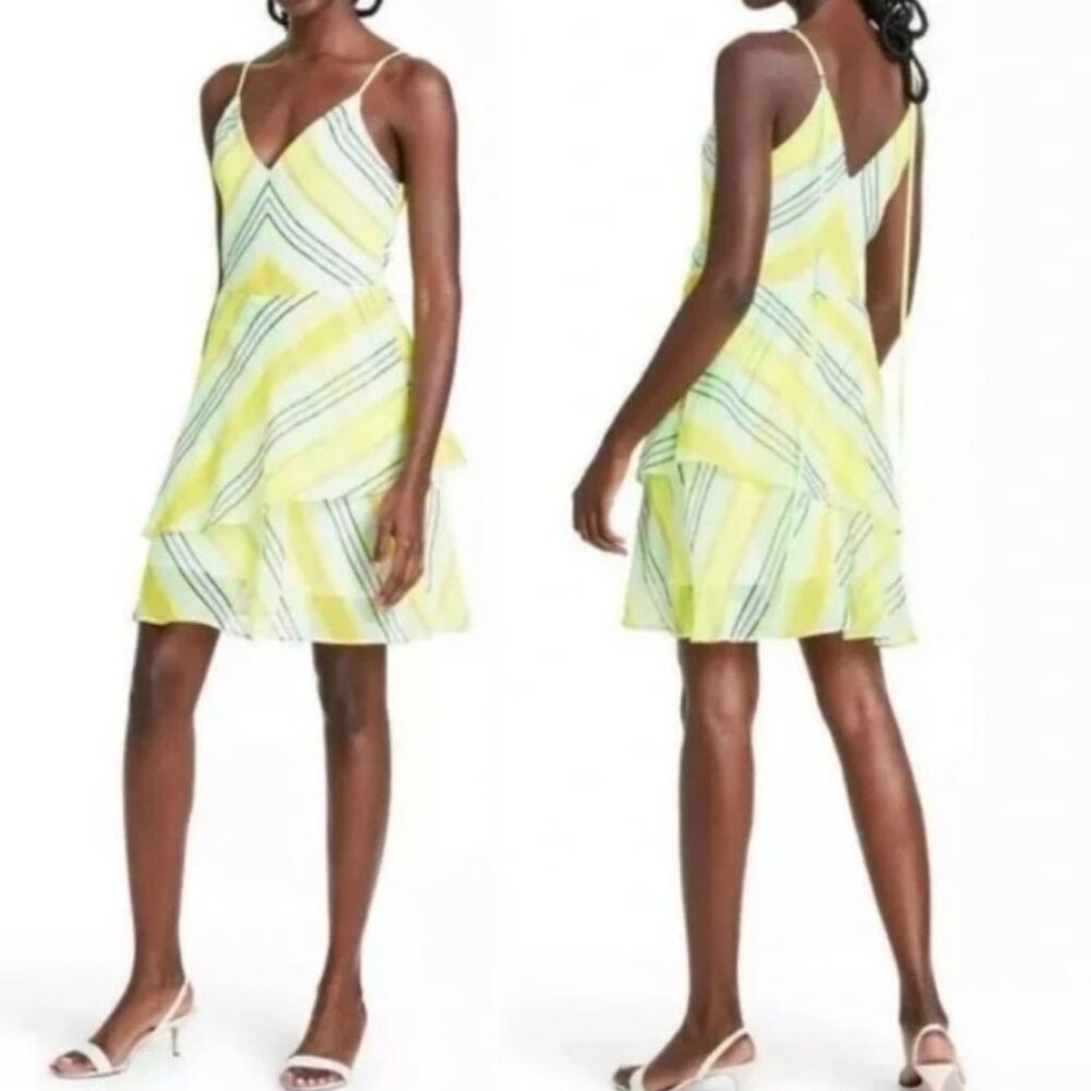Christopher John Rogers x Target triple stripe dress, size 2